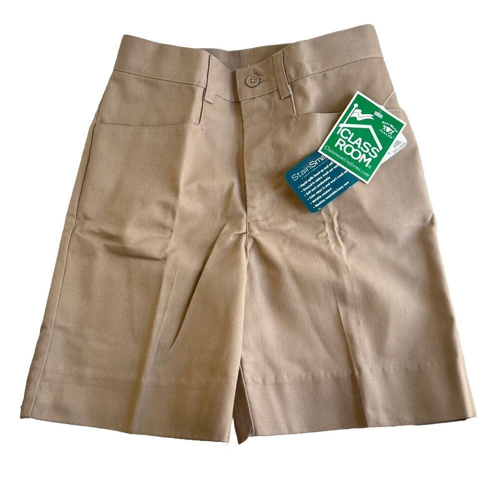 NEW Classroom Uniforms Girls Bermuda Shorts - Khaki - Size 10
